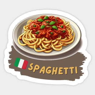 Spaghetti | Italian cuisine | Traditional Food Sticker